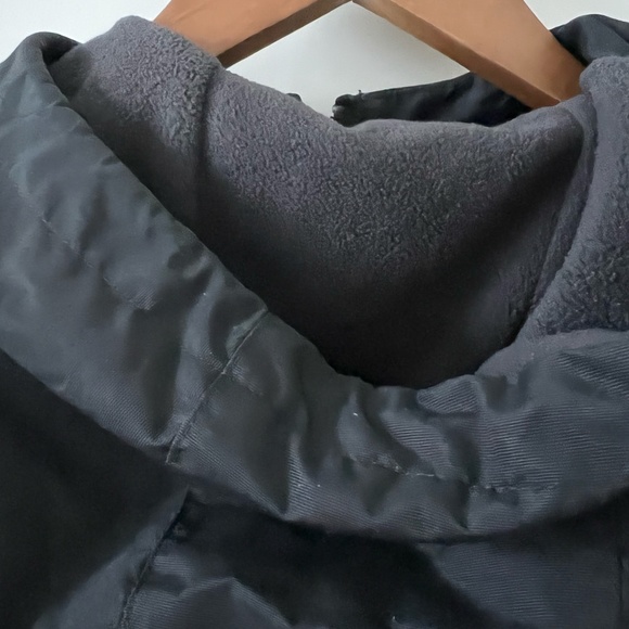 Adidas Fleece Lined Arm Trefoil Print Overhead Jacket In Black Size M - Picture 12 of 15